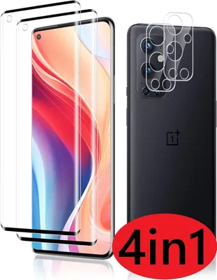 Produktbild von 4in1 Set für OnePlus 9 Pro  2x Display Schutzglas + 2x Kameraschutz 9H Panzerfolie