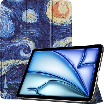 Produktbild von Cover für Apple iPad Air 10.9 2020/2022 4/5 Generation iPad Air 11 2024 M2 11 Zoll Slim Schutzhülle Hardcase aufstellbar und Wake & Sleep Funktion