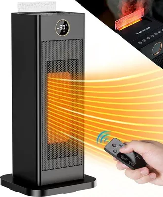 Zdjęcie produktu dla Mały grzejnik elektryczny - energooszczędny - ceramiczny - cichy, z funkcją oscylacji