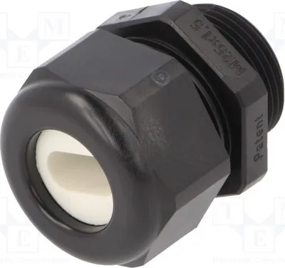 Zdjęcie produktu dla 1 sztuka: Złączka kablowe, rozmiar 1,5, 14x7mm, numer katalogowy 1.587.2501.51, stopień ochrony IP65, kolor czarny, gwint M25
