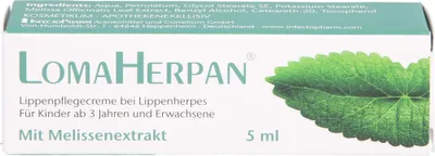 Zdjęcie produktu dla Lomaherpan krem do pielęgnacji ust z ekstraktem z melisy 5 ml