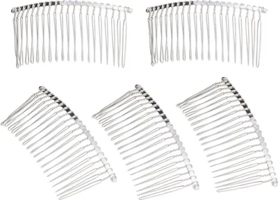 Produktbild von Stücke 20 Zähne Haarspange Kämme Metalldraht Haarkämme Draht Twist Braut Hochzeit Schleier Kämme
