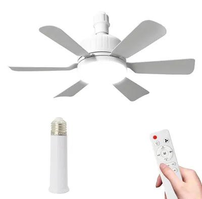 Produktbild von Deckenventilator Licht, Fernbedienung, einstellbare Geschwindigkeit, Weiß
