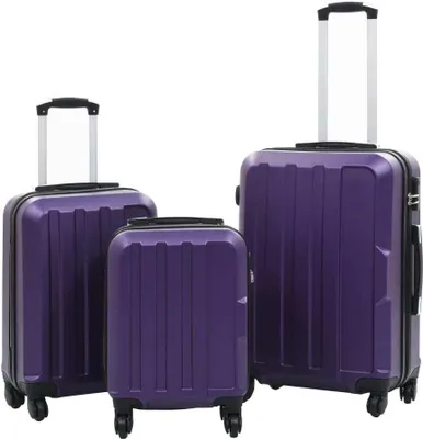 Image de Valise rigide 3 pcs Violet ABS