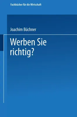 Produktbild von Werben Sie richtig?