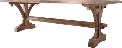 Image de MASSIVMOEBEL24 | Table à manger 270x100 Teck brut Teck naturel BASSANO #128