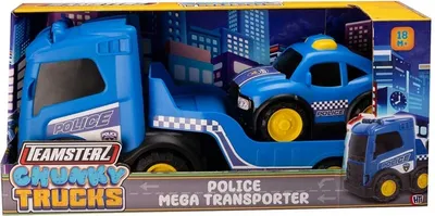 Produktbild von Teamsterz Chunky Trucks Police Transporter With Car