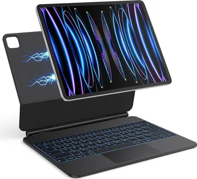 Immagine prodotto di Case with keyboard for iPad Air 13 M3 M2 and Pro 12.9 OMOTON QWERTZ backlit