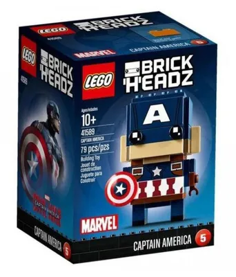 Produktbild von LEGO Brick Headz Captain America