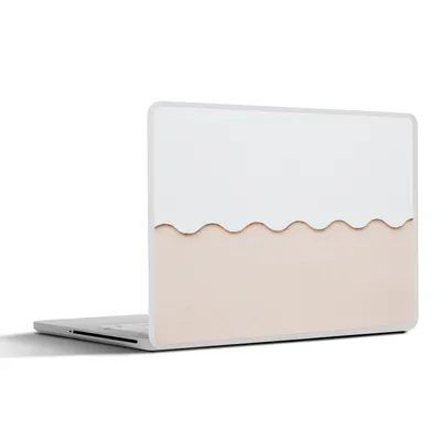 Produktbild von MuchoWow® Laptop Aufkleber Sticker Cover Sommer - Weiß - Rosa 25x18 cm - Laptop-Deko