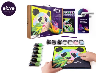 Produktbild von Schaumstoff Ton Okto Panda 20000 Mehrfarbig 42 x 30 x 5 cm