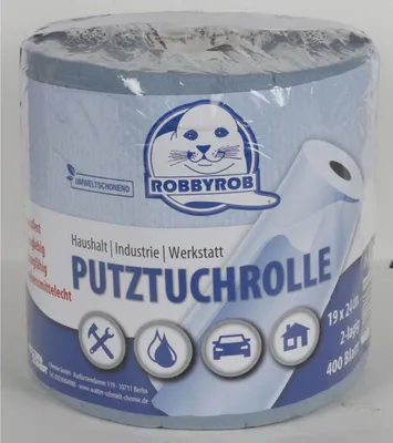 Produktbild von 6x 400 Blatt XXL-Putztuchrolle Papiertücher Einweg Küchenrolle 19x24cm