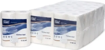 Produktbild von 1x Tork Premium Küchenrolle,hochweißes Tissue Tischläufer, Wohntextilien