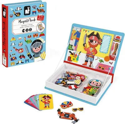 Image de Janod Magnetibook Puzzle Aimants Jouets Puzzle enfant Magnetic Puzzle garçon