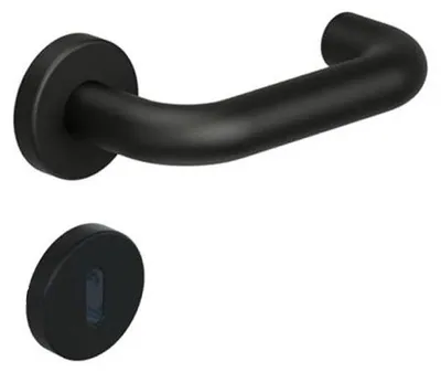 Produktbild von HEWI 111 Rosetten Türdrückergarnitur schwarz matt (Lochung: BB) Lochung: BB