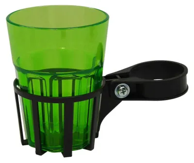 Image de Porte-gobelets ANGERER pour balancelle Hollywood, couleur gris, gobelet vert