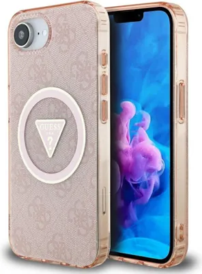 Produktbild von Guess IML Glitter Case MagSafe iPhone 16e Rosa