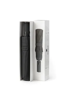 Produktbild von Damen- und Herren-Taschenschirm KRAGO Vollautomatik COLUMN Schwarz