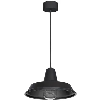 Obrázek produktu pro Závěsná lampa Loft černá Třída 1xE27 15W Luminex