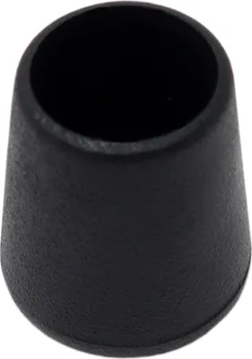 Produktbild von Adsamm® | 16 x Stuhlbeinkappen / Ø 14 mm / für runde Rohre Ø 14 - 15 mm / Schwarz / rund / Möbelgleiter für Stahlrohrstühle