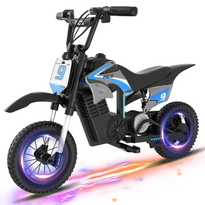 Produktbild von RCB R9X PRO Elektro Motorrad Kinder, Elektromotorrad mit 350W Motor, 16KM Lange Reichweite,  Bunte Lichter, Moto Cross für Kinder von4–12 Jahren