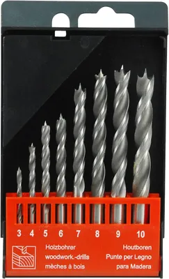 Zdjęcie produktu dla Wiertła do drewna EXTOL PREMIUM, zestaw 5 sztuk, _4-5-6-8-10mm, CrV