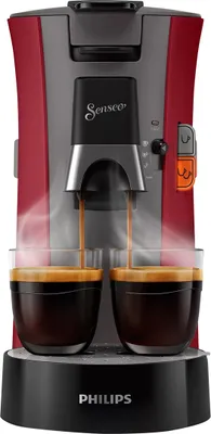Produktbild von Kávovar Philips Senseo® Select, 3 kávové špeciality, výber sily kávy plus, crema plus, červený (CSA240/90)