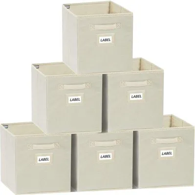 Immagine prodotto di Contenitore per vestiti \ Organizer pieghevole per appendiabiti \ Confezione da 6 sacchetti porta vestiti