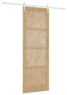 Produktbild von vidaXL Schiebetür ORKDAL Natürlich und Weiß 83 x 232 cm