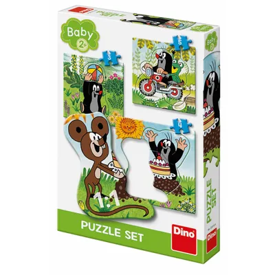 Obrázok produktu pre Puzzle Baby – Krtko na lúke, 3-5 dielikov Dino
