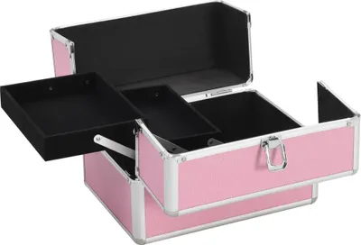 Obrázek produktu pro vidaXL Kosmetický kufřík 22x30x21 cm růžový hliník