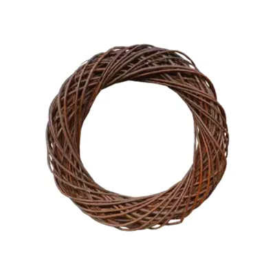 Produktbild von MIKONI Weidenkranz | Ø 30 cm | DUNKEL-BRAUN | Türkranz Weidenkugel Weidenball Dekokranz Dekorationskranz Hochzeitsdekoration Dekokugel Weide