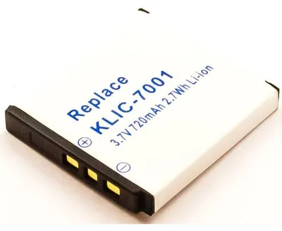 Produktbild von Akku für Kodak EasyShare V705 Li-Ion 3,7 Volt 700 mAh schwarz.