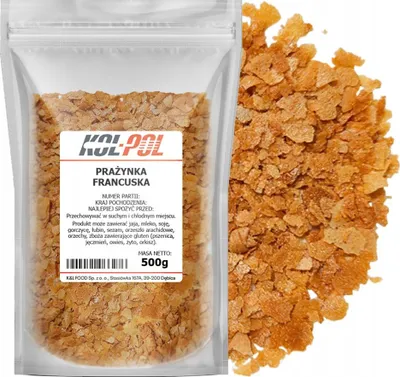 Zdjęcie produktu dla PRAŻYNKI FRANCUSKIE 500g Chrupiące posypka Francuska do deserów Kol-Pol