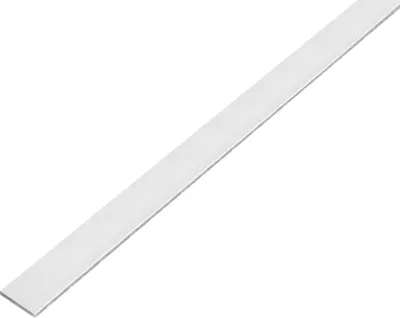 Image de Alberts 499617 Barre plate, autocollante, aluminium, grenaillage argenté, 1000 x 20 x 2 mm, jeu de 3 pièces