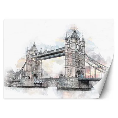 Produktbild von FOTOTAPETE Brücke in London 450x315 cm VLIES Tapete Wandtapete Wandbilder Wanddekoration Design Wohnzimmer Schlafzimmer Flur Büro Küche