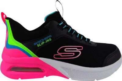 Immagine prodotto di Skechers MICROSPEC MAX - COLOR TRI scarpa sportiva da bambina in nero, misura 28