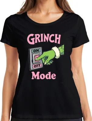 Produktbild von GRINCH Mode Weihnachtsmuffel Lustig Geschenk Weihnachten Humor Damen T-Shirt, Schwarz, M