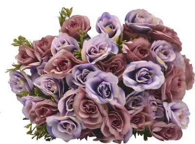 Produktbild von Künstliche dekorative Blumen lila Blumenstrauß Dekoration