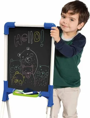 Productafbeelding van Tafel 2-in-1: Schilderen & Leren Chicos (12 stuks) (37 x 32 x 85 cm)