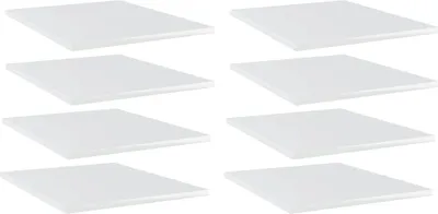 Produktbild von Bücherregal-Bretter 8 Stk. Hochglanz-Weiß 40x50x1,5 cm , Bücherregale Design 2024