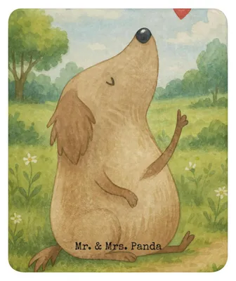 Produktbild von Mr. & Mrs. Panda Heimdecke Hund Liebe Design 130 x 155 cm - Weiß - Geschenk, Schmusedecke, Hunde, Herz, Kuscheldecke, Plaid, Wärmedecke, Winterdecke, Sprüche