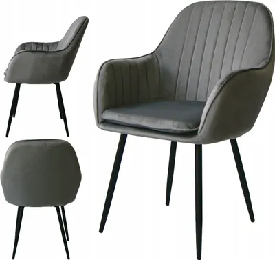Produktbild von EKSPAND Stuhl QUEEN, Samt, Hellgrau, Modern, 85 cm Gesamthöhe, 47 cm Sitzhöhe