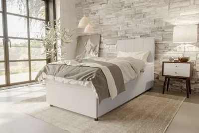 Produktbild von 99rooms Kira Mini Boxspringbett Cordstoff POSO Greige 90x200 cm
