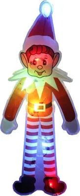 Imagen del producto de PEGAMENTO LED PARA VENTANA CON DISEÑO FESTIVO (Gnomo)