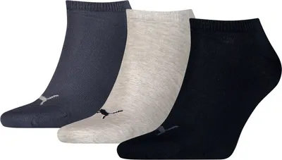 Produktbild von Puma Sneaker Unsichtbare Socken 3er-Pack Navy Mix Baumwolle Komfort Uni