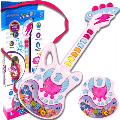 Zdjęcie produktu dla Lolex | Interaktywna gitara - 8 przycisków dźwiękowych - Efekty świetlne - Instrument muzyczny dla dzieci - 350 G