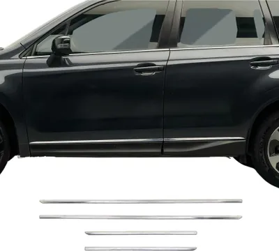 Produktbild von Seitentürleiste Türschutzleiste für Subaru Forester 2013-2019 Chrom Edelstahl 4x