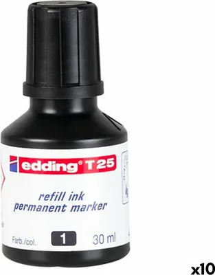 Produktbild von Edding T25, Schwarz, 30 ml, Edding No.1, 21, 22, 25, 400, 500, 550, 800, 850, 3000, 3300, 1 Stück(e)