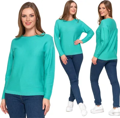 Zdjęcie produktu dla Sweter Damski Dzianinowy Z Wiskozy Luźny Krój Wygodny Modny Moraj M